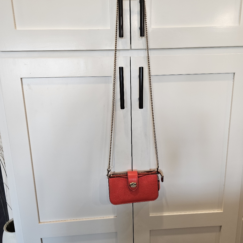 COACH PEBBLE LEATHER MINI CROSSBODY - Picture 7 of 7
